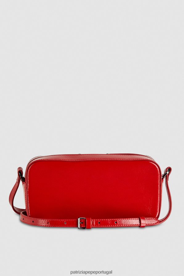 Patrizia Pepe mulheres mini bolsa crossbody com zíper corrida vermelha bolsas | TX086V781