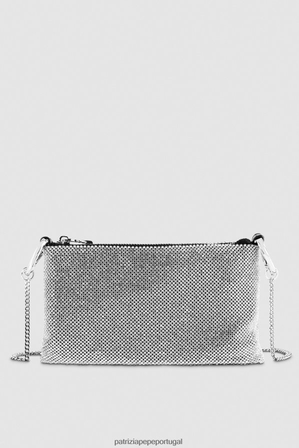 Patrizia Pepe mulheres bolsa clutch maxichain com strass cristal bolsas | TX086V725