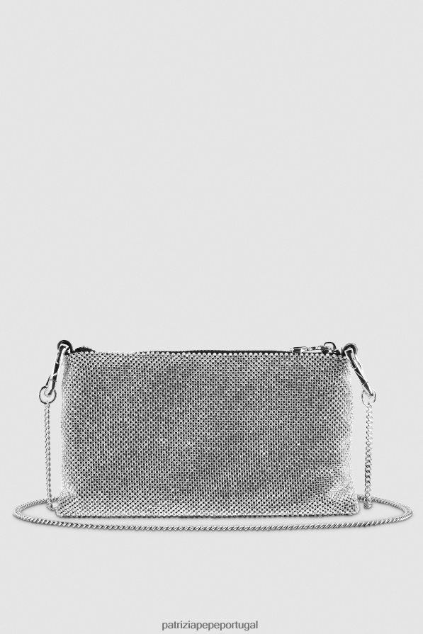 Patrizia Pepe mulheres bolsa clutch maxichain com strass cristal bolsas | TX086V725