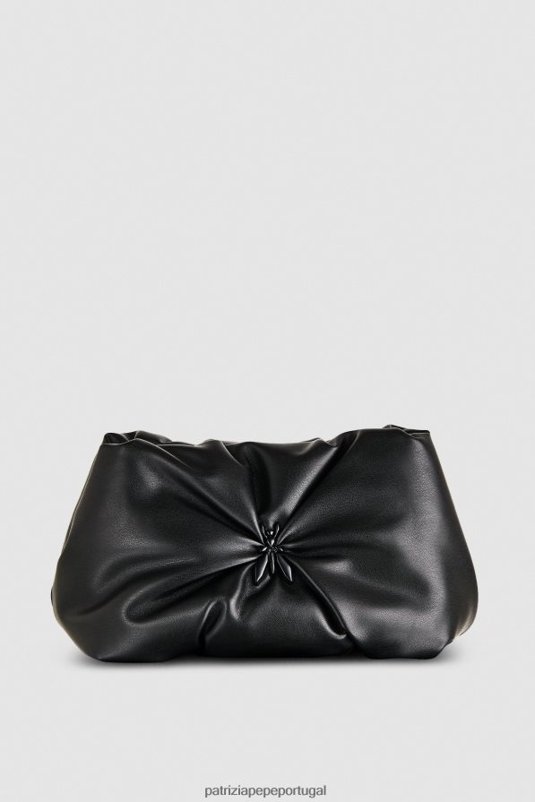 Patrizia Pepe mulheres clutch tipo travesseiro média Nero bolsas | TX086V800