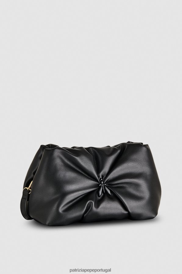 Patrizia Pepe mulheres clutch tipo travesseiro média Nero bolsas | TX086V800
