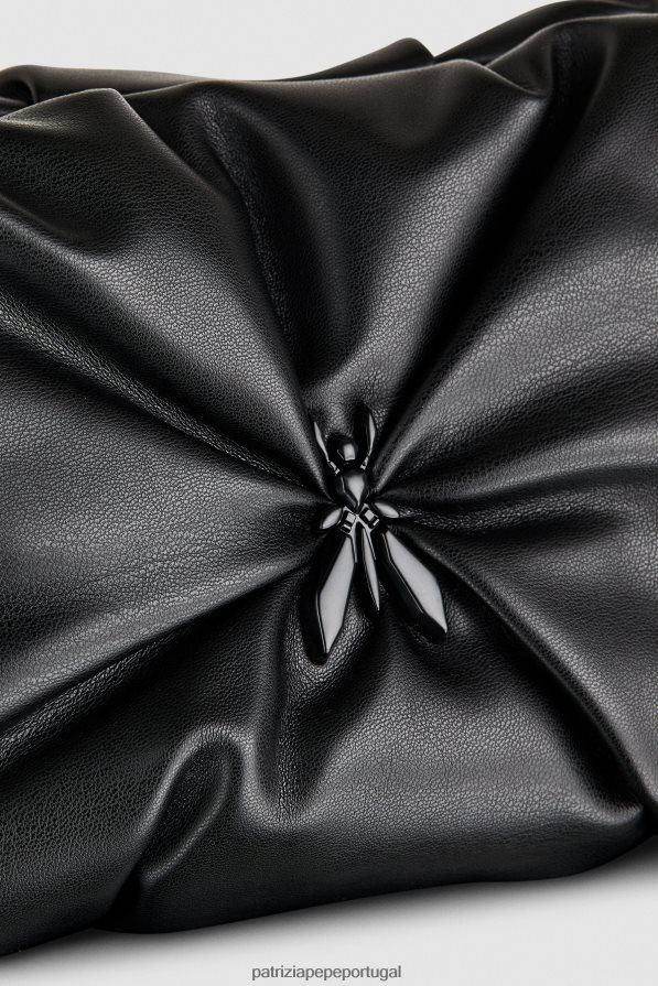 Patrizia Pepe mulheres clutch tipo travesseiro média Nero bolsas | TX086V800