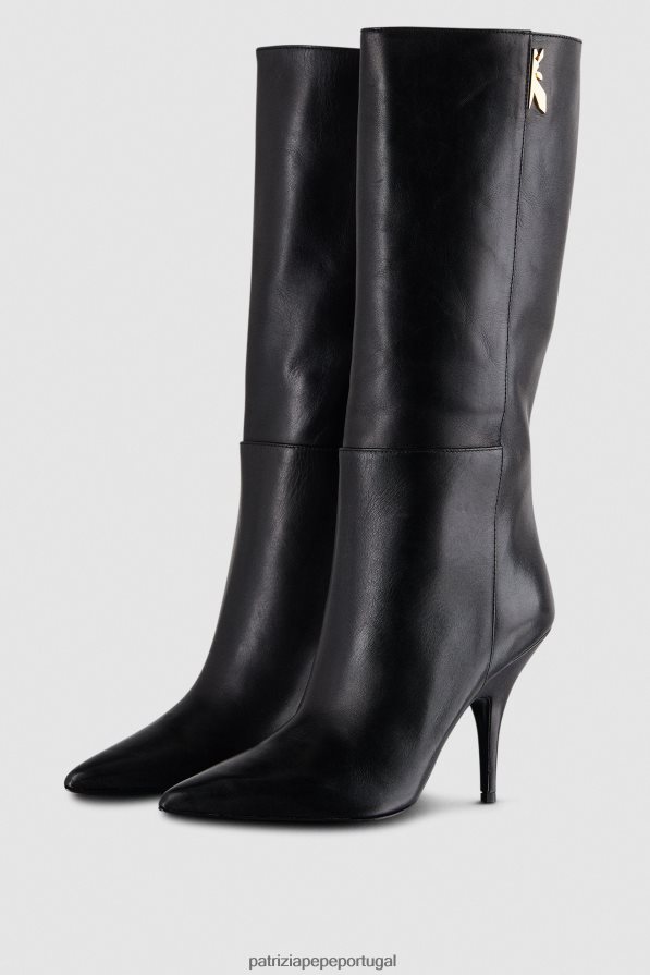 Patrizia Pepe mulheres Botas com salto de 10 cm Nero calçados TX086V875
