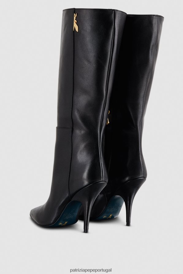Patrizia Pepe mulheres Botas com salto de 10 cm Nero calçados TX086V875