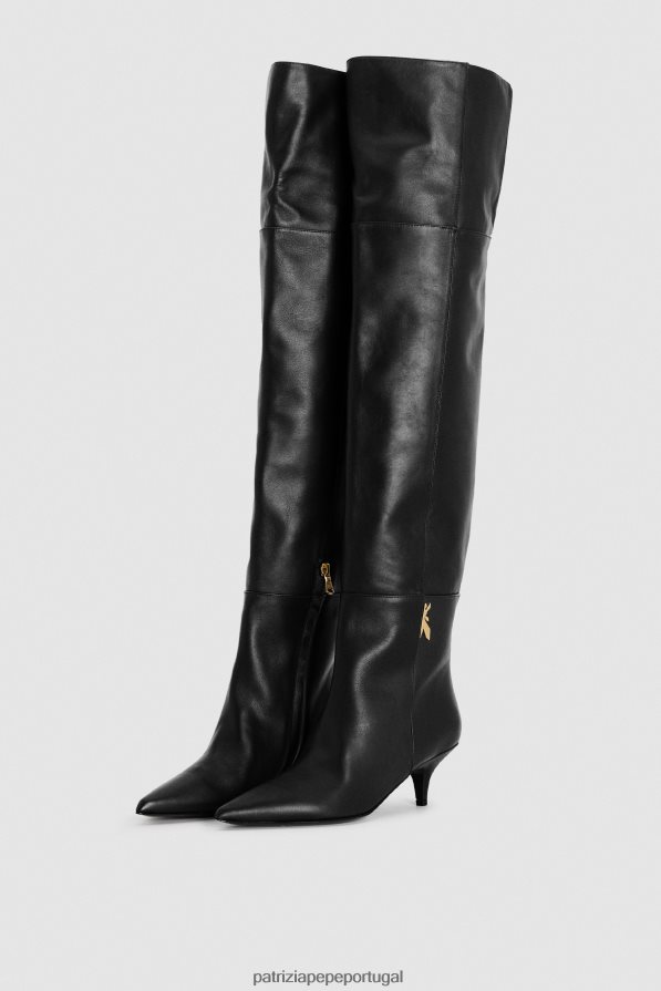 Patrizia Pepe mulheres Botas com salto de 5 cm Nero calçados TX086V849