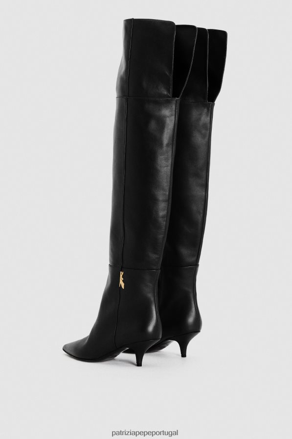 Patrizia Pepe mulheres Botas com salto de 5 cm Nero calçados TX086V849