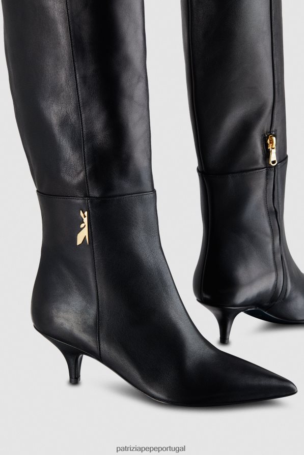 Patrizia Pepe mulheres Botas com salto de 5 cm Nero calçados TX086V849