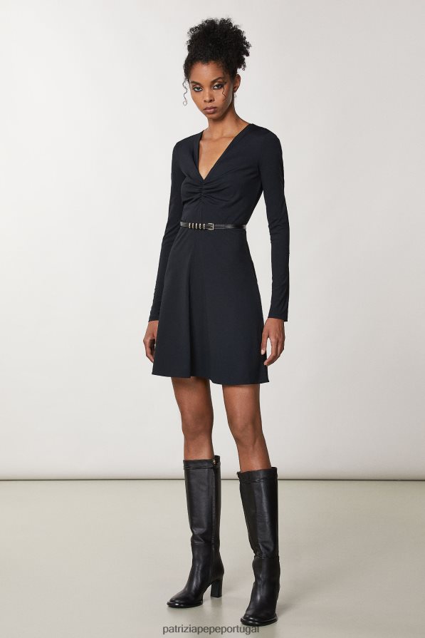 Patrizia Pepe mulheres botas de salto de couro Nero calçados TX086V846