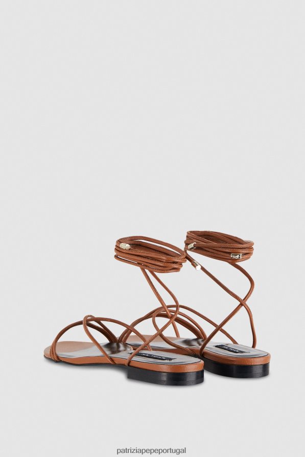 Patrizia Pepe mulheres sandálias rasteiras essenciais novo cuio calçados TX086V828