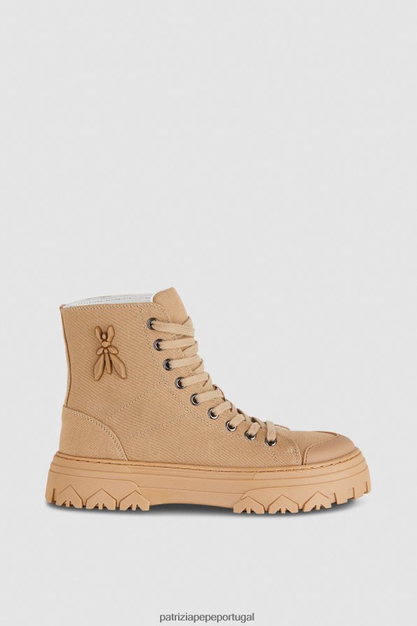 Patrizia Pepe mulheres Tênis de 8 moscas pompeia bege calçados TX086V878