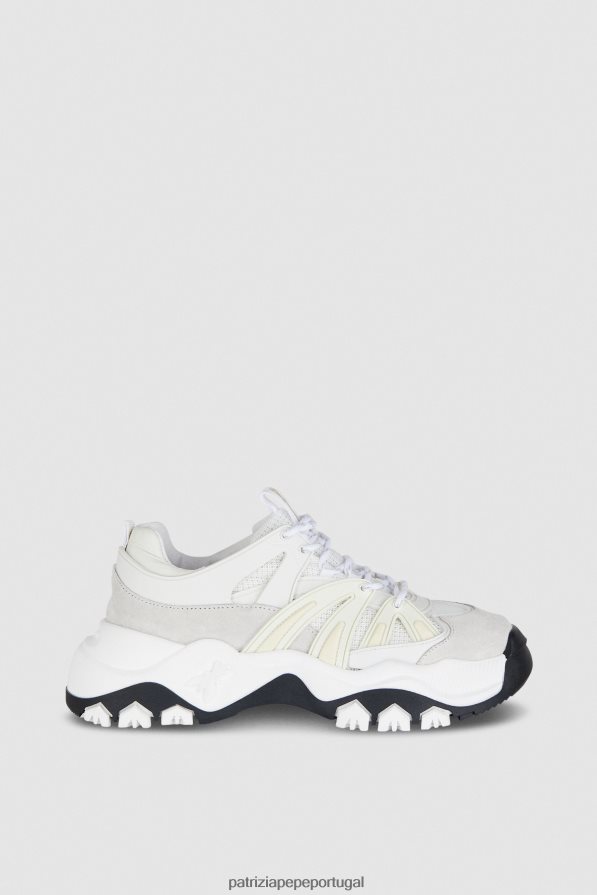 Patrizia Pepe mulheres tênis de corrida Branco preto calçados TX086V864