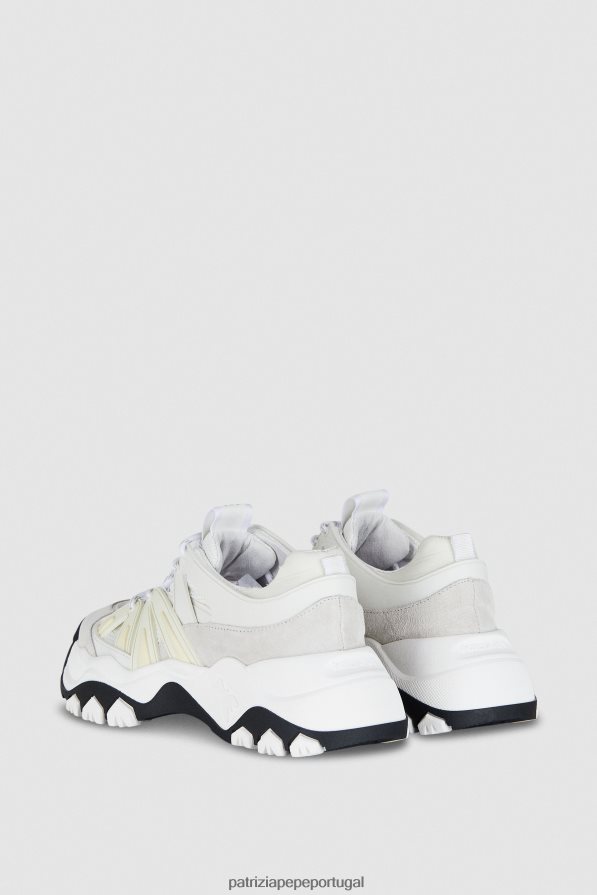 Patrizia Pepe mulheres tênis de corrida Branco preto calçados TX086V864