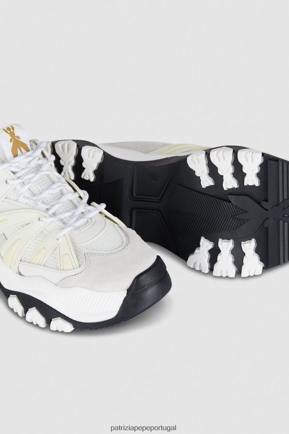 Patrizia Pepe mulheres tênis de corrida Branco preto calçados TX086V864
