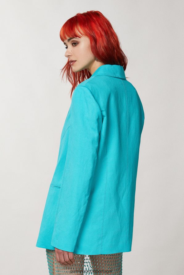 Patrizia Pepe mulheres blazer namorado verde água vestuário TX086V208