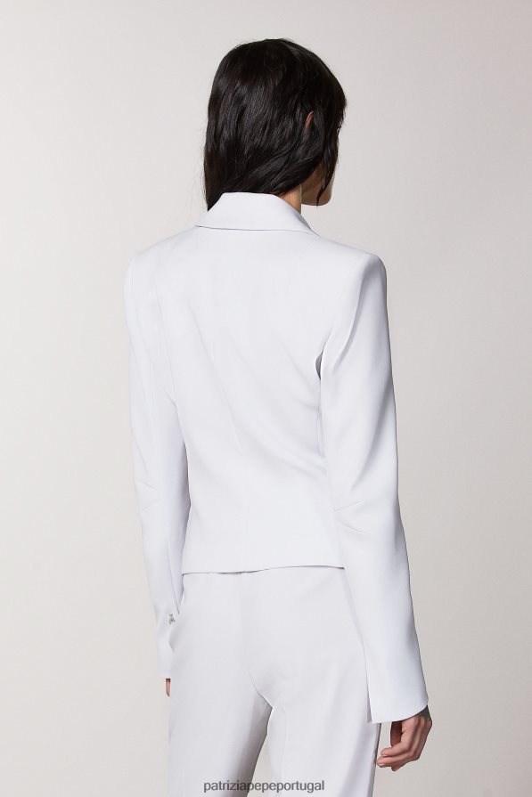 Patrizia Pepe mulheres jaqueta feminina essencial lilás cinza vestuário TX086V380