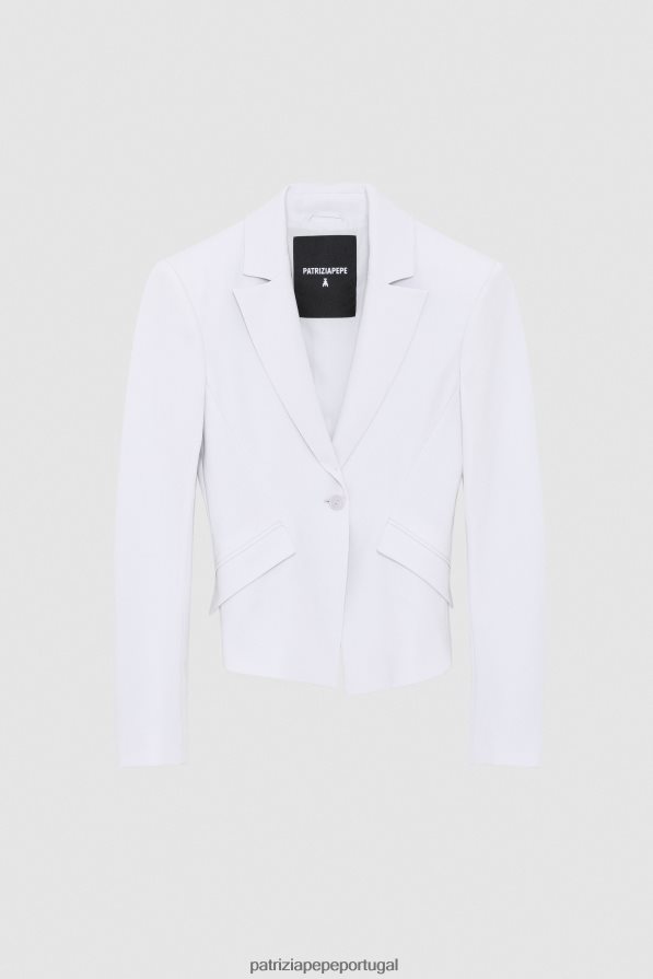 Patrizia Pepe mulheres jaqueta feminina essencial lilás cinza vestuário TX086V380