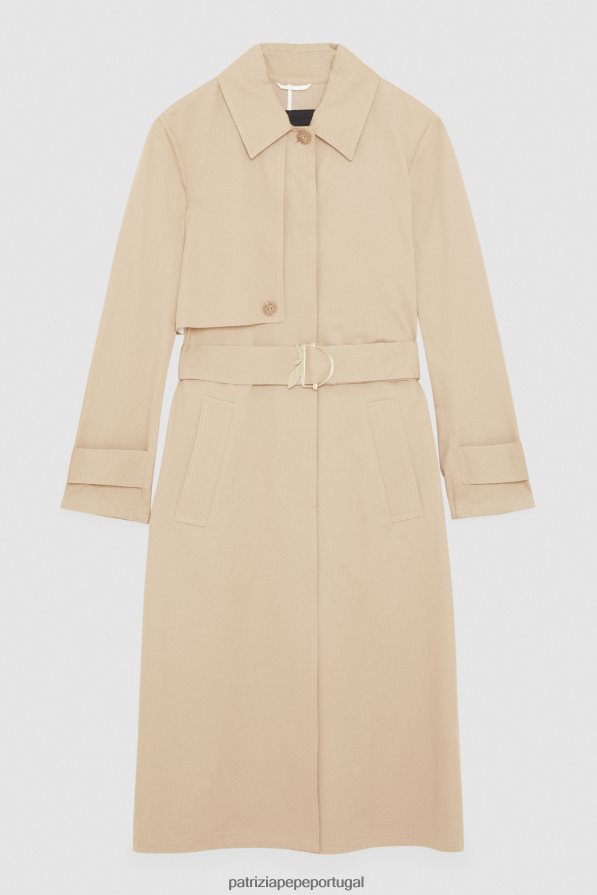 Patrizia Pepe mulheres casaco de algodão bege sonhador vestuário TX086V487