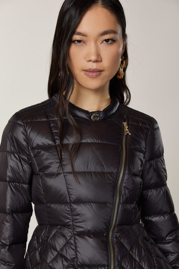 Patrizia Pepe mulheres jaqueta acolchoada natural ultraleve Nero vestuário TX086V683