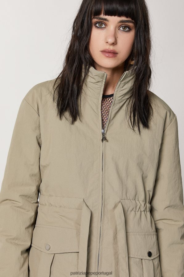 Patrizia Pepe mulheres jaqueta acolchoada verde sálvia vestuário TX086V459