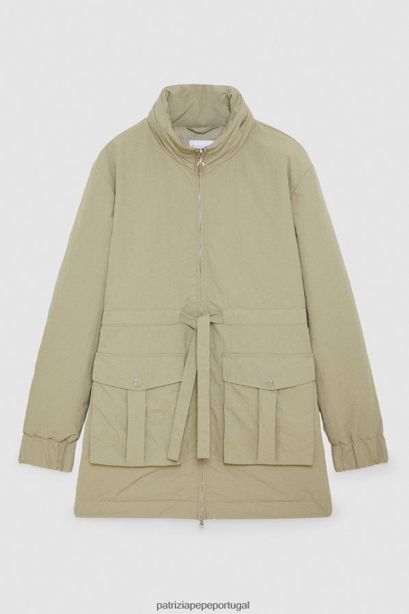 Patrizia Pepe mulheres jaqueta acolchoada verde sálvia vestuário TX086V459