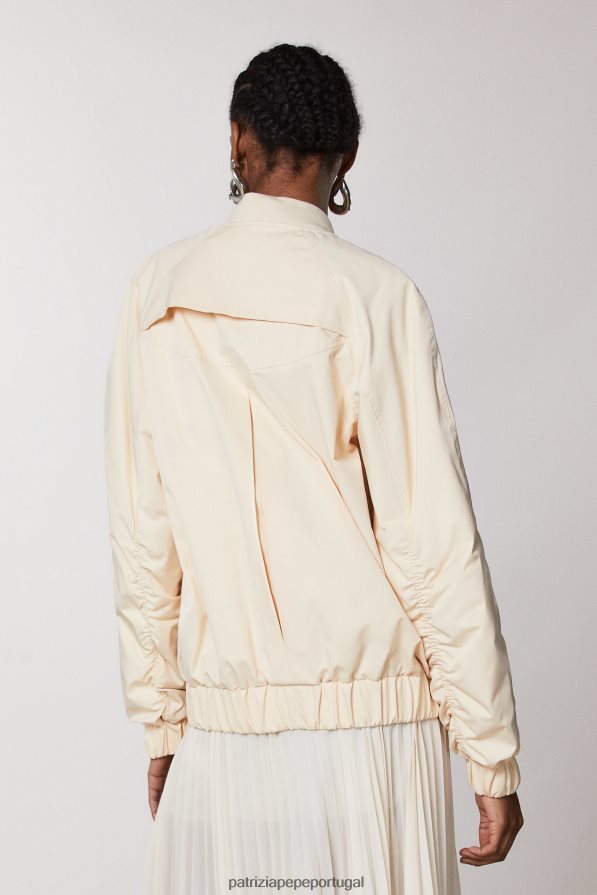 Patrizia Pepe mulheres jaqueta bomber acolchoada oversized bege pálido vestuário TX086V432