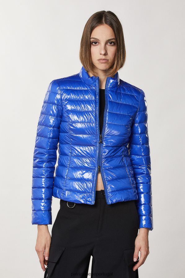 Patrizia Pepe mulheres jaqueta leve de náilon raio azul vestuário TX086V24