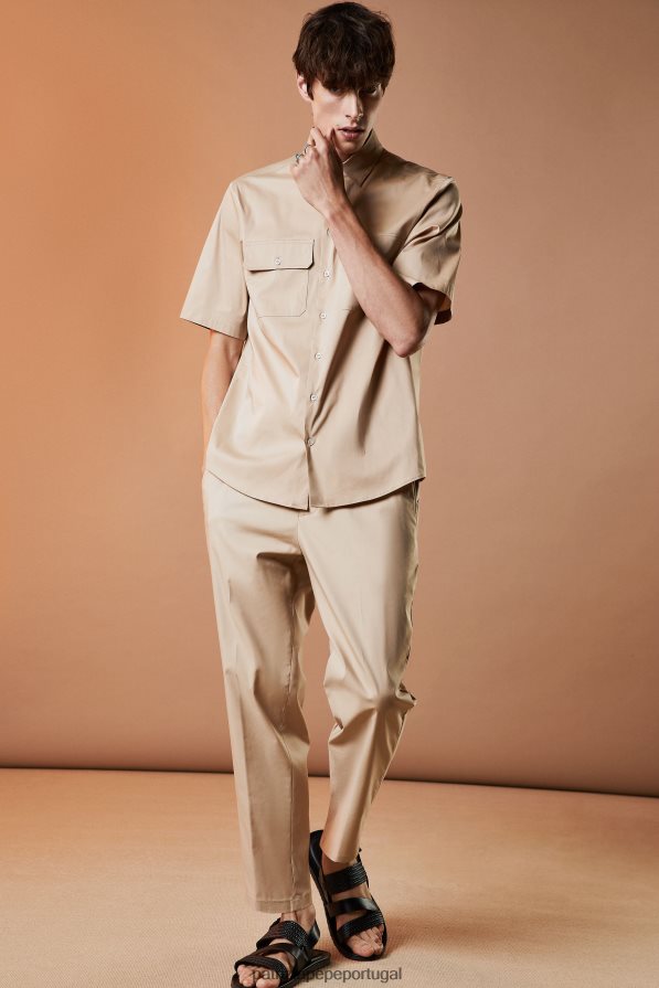 Patrizia Pepe homens corredores caril bege vestuário TX086V1032