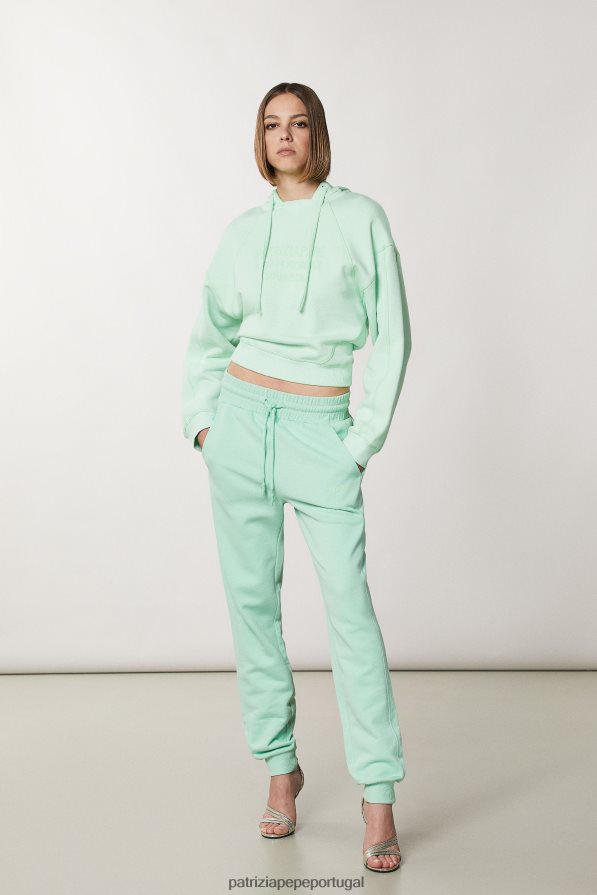 Patrizia Pepe mulheres calças de algodão essenciais planeta verde vestuário TX086V135
