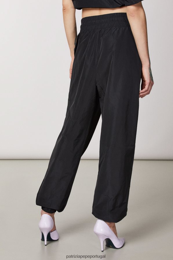 Patrizia Pepe mulheres calças de jogging Nero vestuário TX086V670