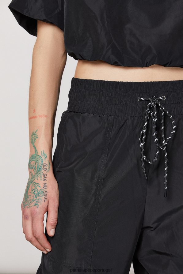 Patrizia Pepe mulheres calças de jogging Nero vestuário TX086V670