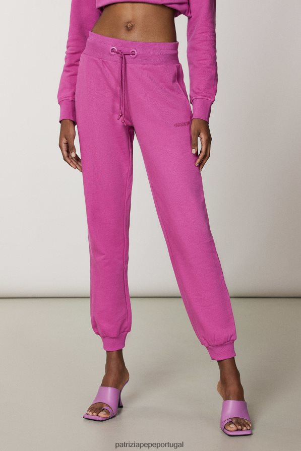 Patrizia Pepe mulheres calças de lã essenciais orquídea roxa vestuário TX086V536