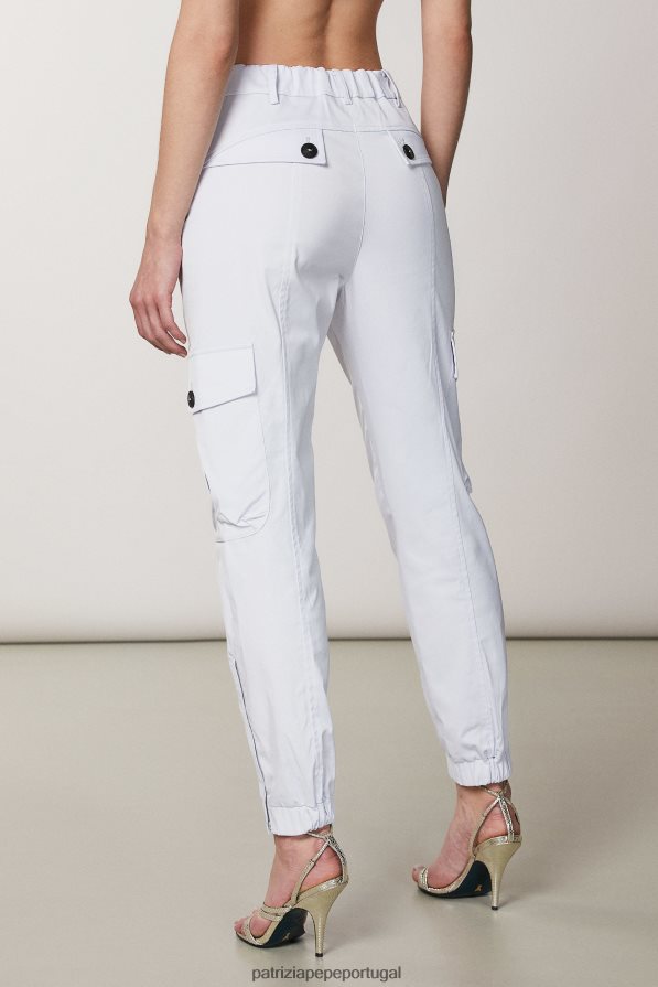 Patrizia Pepe mulheres calças cargo lilás cinza vestuário TX086V383