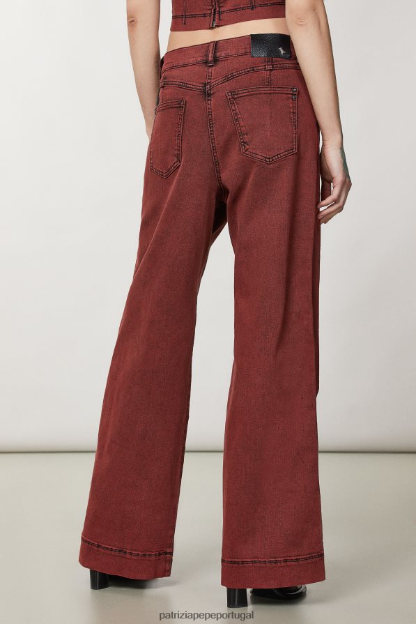 Patrizia Pepe mulheres calças jeans macias lavagem preta marciana vestuário TX086V98