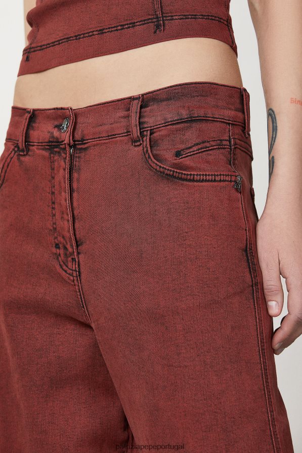 Patrizia Pepe mulheres calças jeans macias lavagem preta marciana vestuário TX086V98