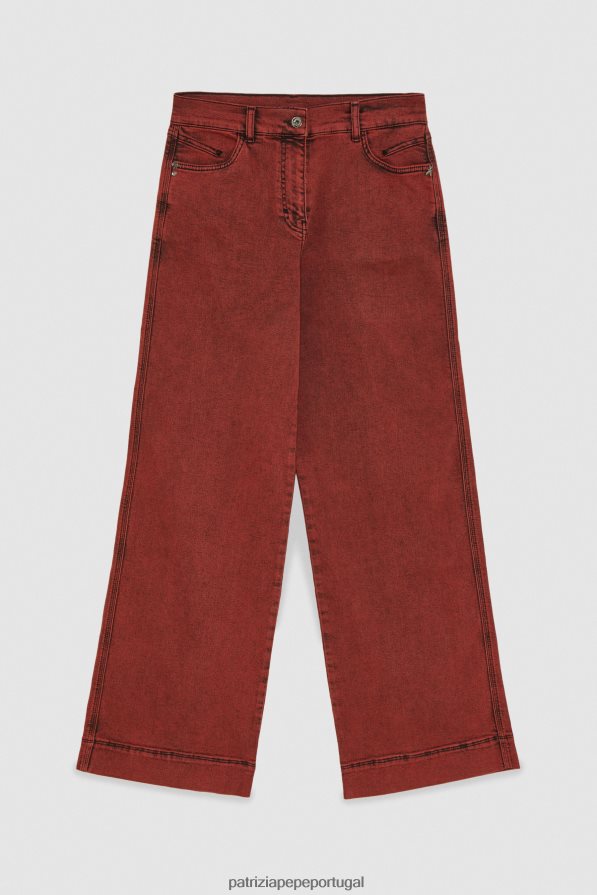 Patrizia Pepe mulheres calças jeans macias lavagem preta marciana vestuário TX086V98