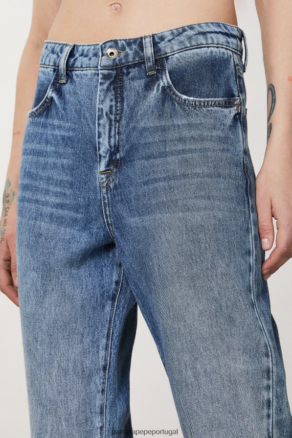 Patrizia Pepe mulheres jeans eco-sustentáveis lavagem vintage vestuário TX086V128