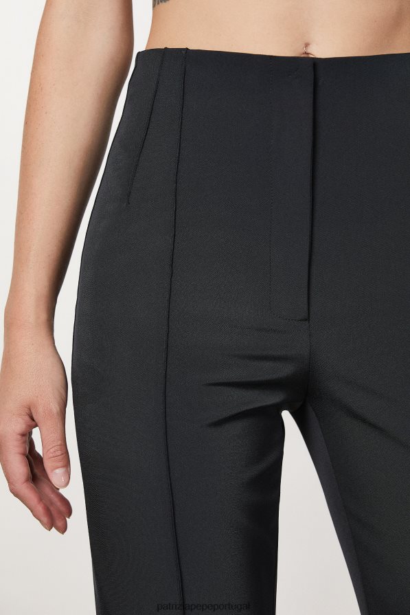 Patrizia Pepe mulheres calça skinny em tecido técnico Nero vestuário TX086V29