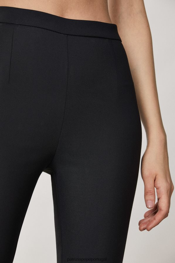 Patrizia Pepe mulheres calças justas Nero vestuário TX086V359
