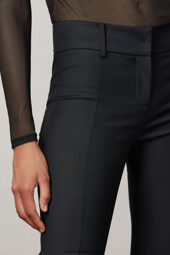 Patrizia Pepe mulheres calças justas Nero vestuário TX086V578