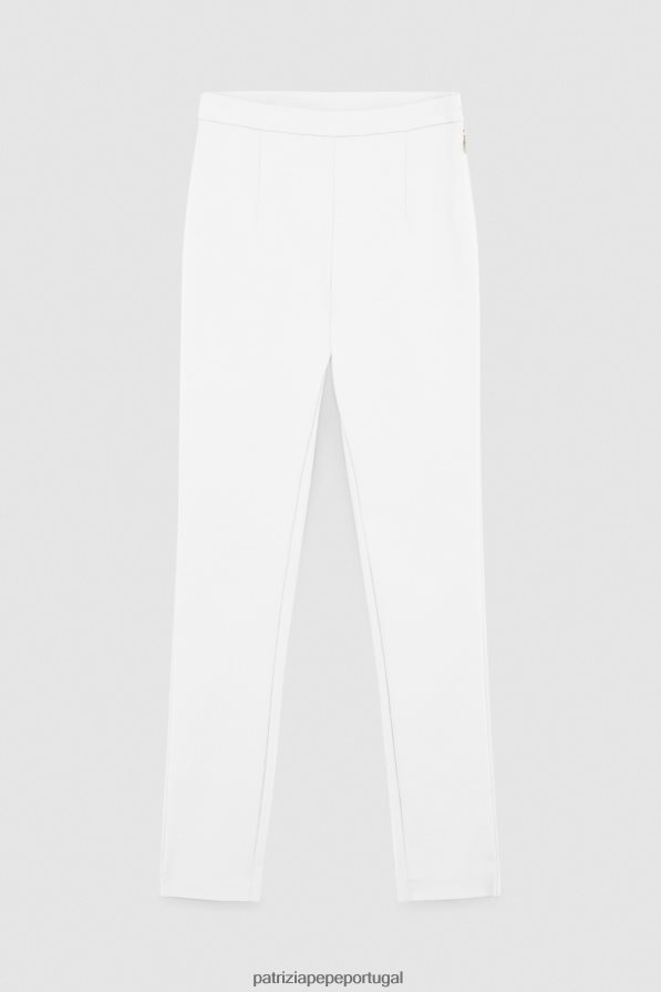 Patrizia Pepe mulheres calças justas branco vestuário TX086V682