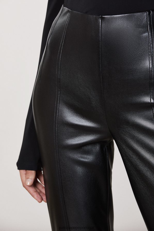 Patrizia Pepe mulheres calças justas essenciais Nero vestuário TX086V442