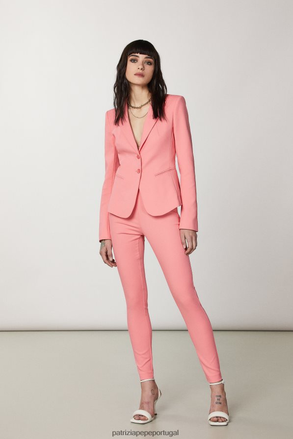Patrizia Pepe mulheres calças justas pêssego suculento vestuário TX086V507