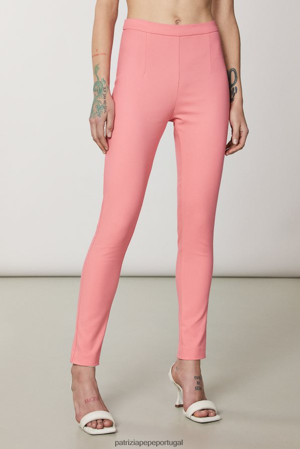 Patrizia Pepe mulheres calças justas pêssego suculento vestuário TX086V507