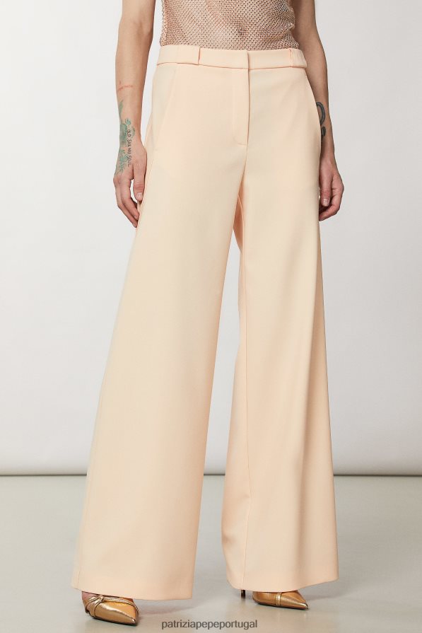 Patrizia Pepe mulheres calça palazzo essencial rubor astral vestuário TX086V83