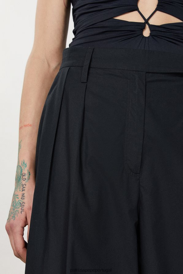 Patrizia Pepe mulheres calça palazzo oversized Nero vestuário TX086V289