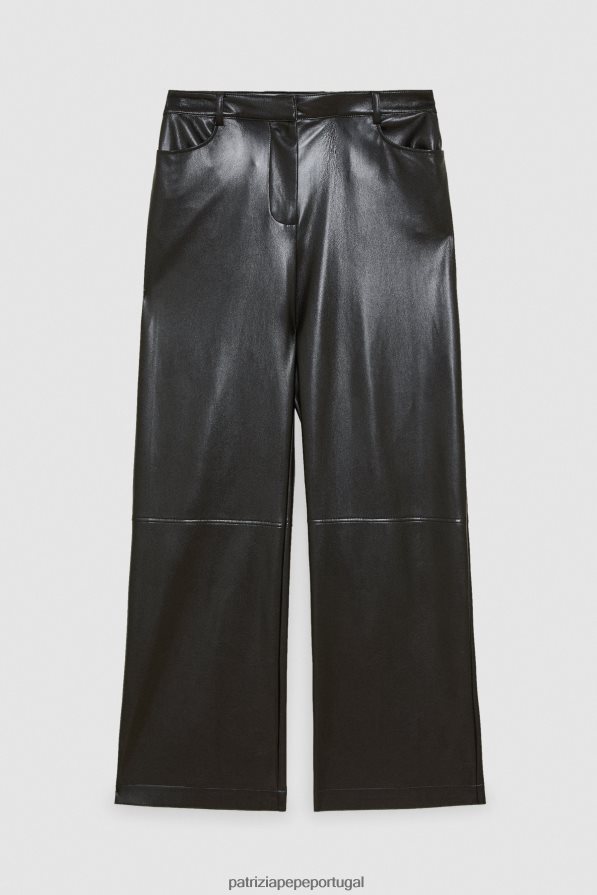 Patrizia Pepe mulheres calças palazzo Nero vestuário TX086V150