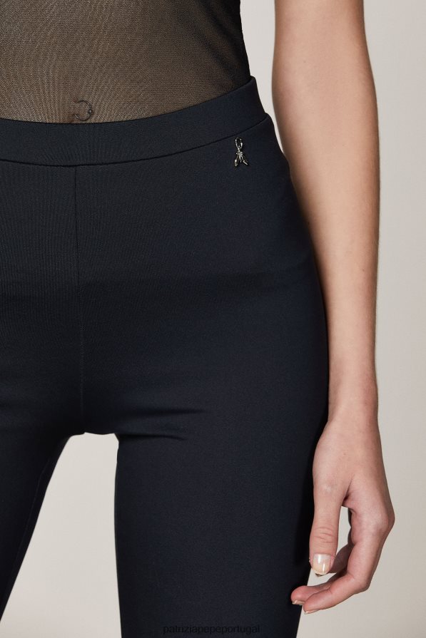 Patrizia Pepe mulheres shorts de ciclismo em jersey fino Nero vestuário TX086V600