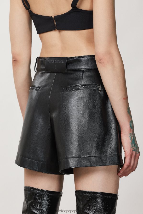 Patrizia Pepe mulheres shorts slim essenciais Nero vestuário TX086V184