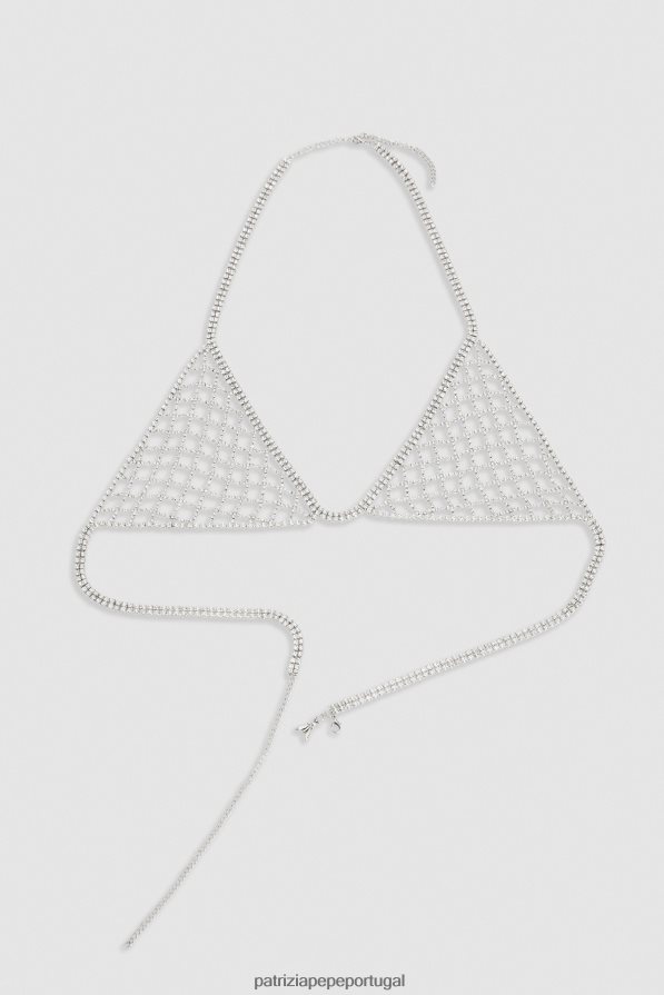Patrizia Pepe mulheres bralette com strass cristal vestuário TX086V714