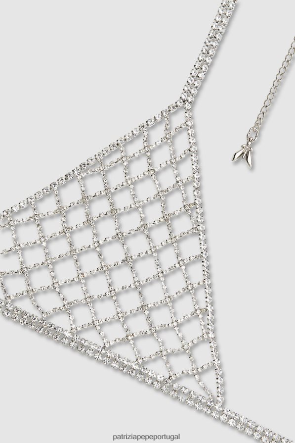 Patrizia Pepe mulheres bralette com strass cristal vestuário TX086V714